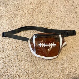 Clear football cross body bag